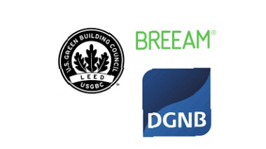 BREEAM, LEED et DGNB représentent les trois systèmes de certification les plus importants au monde pour la construction durable.