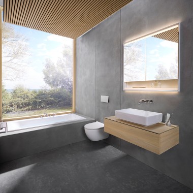 Il bagno vincitore 6x6 «Serenity» (© Geberit)