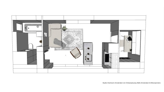 Illustrazione di Tiny-House (© Woonpioniers)