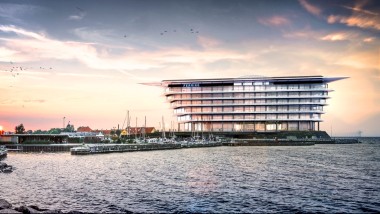 Îlot de légèreté flottante: le nouveau siège de l’entreprise Ferring Pharmaceuticals à Kastrup, Danemark. (©Foster&Partners)