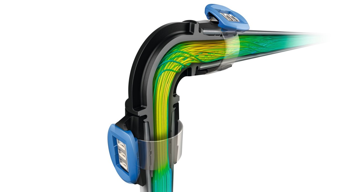 Durchflussoptimiertes Rohrleitungssystem Geberit FlowFit