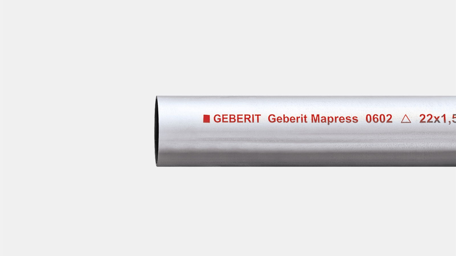 Tubo Geberit Mapress acciaio-C, con zincatura esterna
