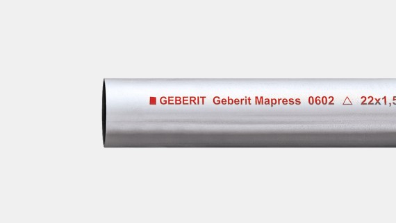 Tubo Geberit Mapress acciaio-C, con zincatura esterna