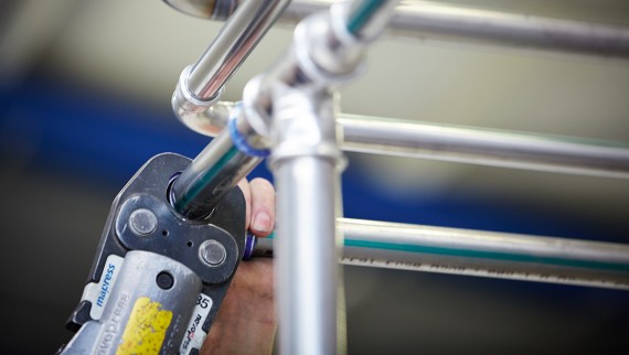 Geberit Mapress Edelstahl in einer Brauerei Geberit Mapress Edelstahl in einer Brauerei