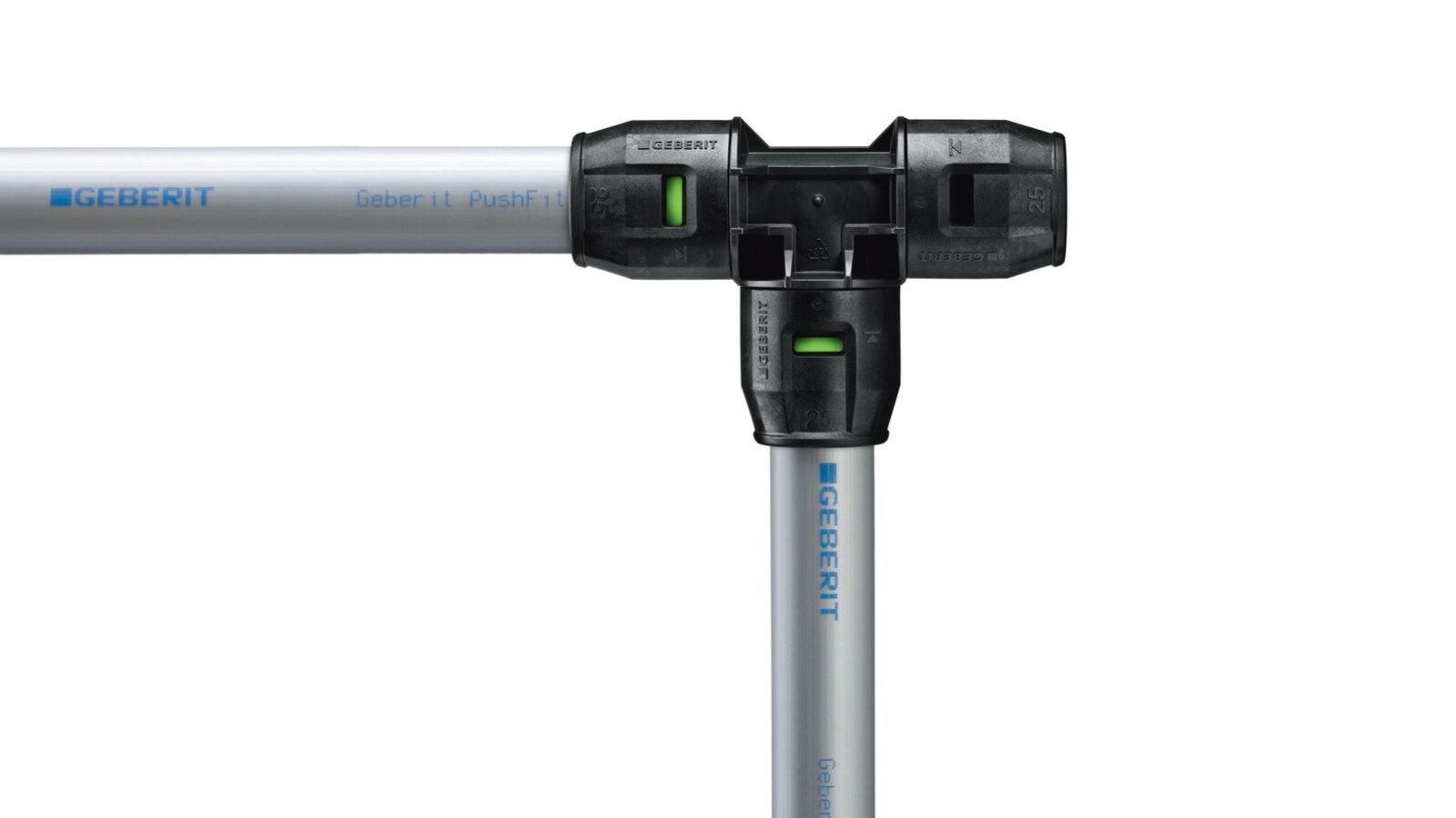 L'indicatore verde appare quando il tubo è completamente inserito