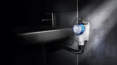 Risciacquo igienico Geberit HS01 con un lavabo utilizzato solo sporadicamente (© Geberit)