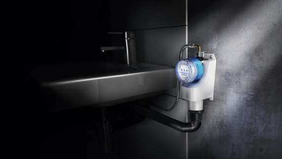 Rinçage hygiénique Geberit HS01 pour un lavabo utilisé de manière intermittente (© Geberit) Rinçage hygiénique Geberit HS01 pour un lavabo utilisé de manière intermittente (© Geberit)