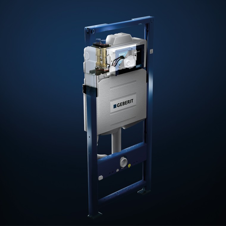 Cassetta di risciacquo ad incasso Geberit con risciacquo igienico HS50 Cassetta di risciacquo ad incasso Geberit con risciacquo igienico HS50
