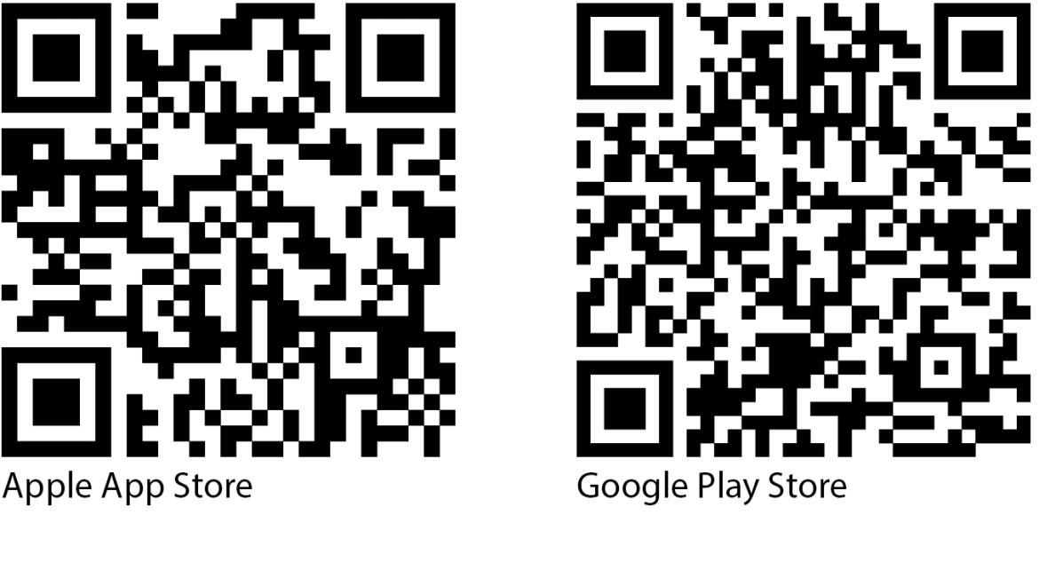 Codici QR della Geberit Control App per Apple e Android Codici QR della Geberit Control App per Apple e Android