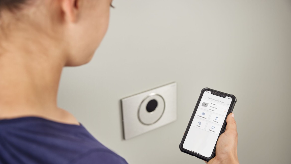 Impostazione del comando per WC tramite la Geberit Control App