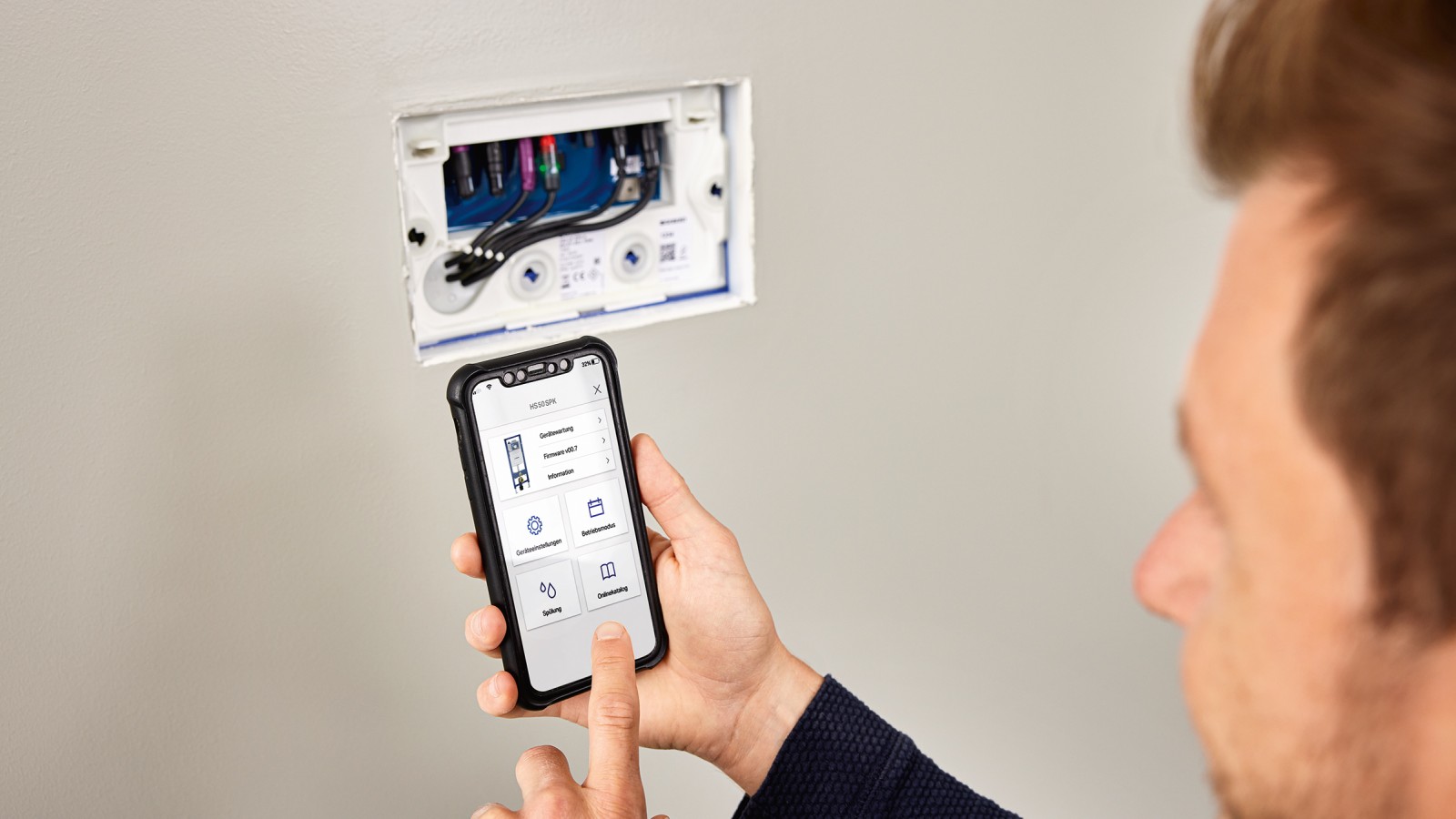 Einstellen der Geberit HS30 Hygienespülung im Unterputzspülkasten über die Geberit Control App Einstellen der Geberit HS30 Hygienespülung im Unterputzspülkasten über die Geberit Control App