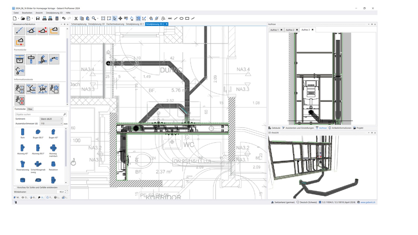 Planification de la préfabrication pour les systèmes d’évacuation