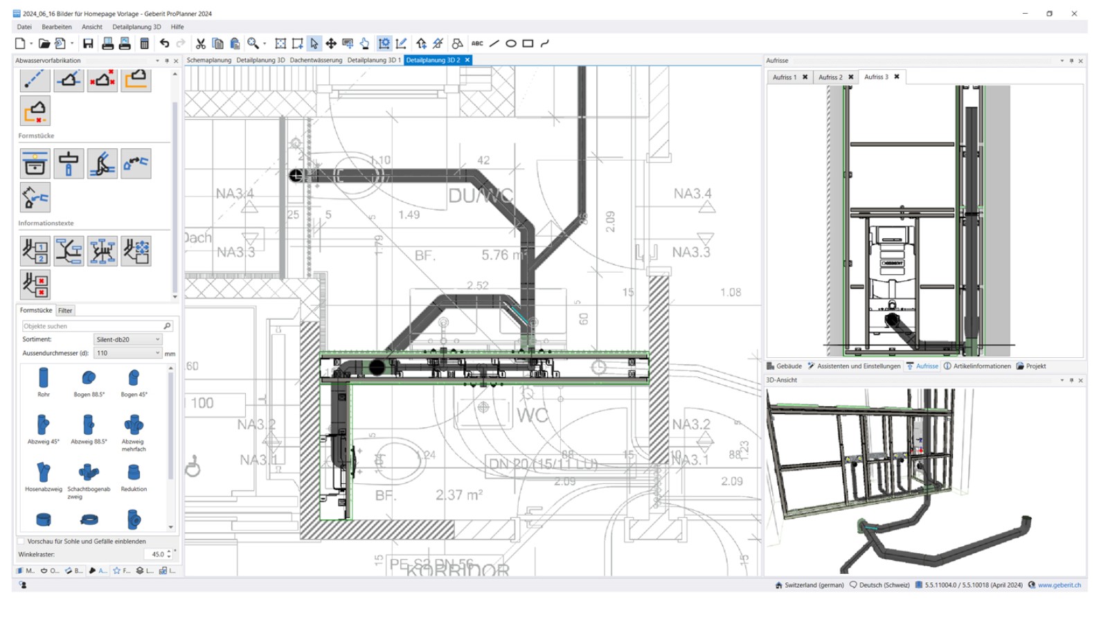 Planification de la préfabrication pour les systèmes d’évacuation