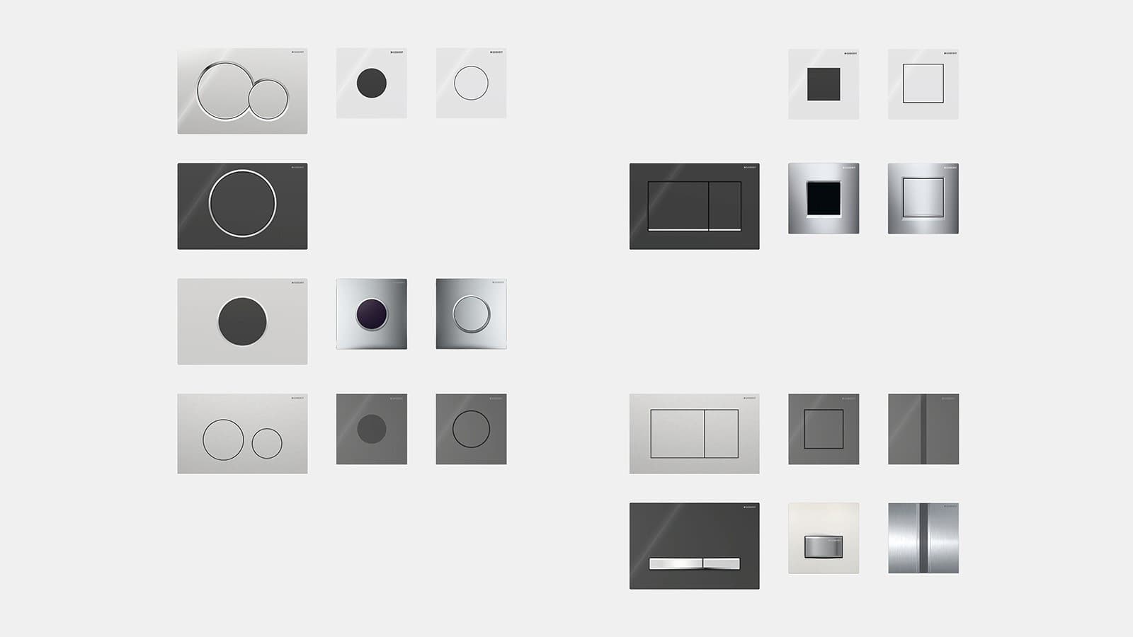 Placche di comando e placche di copertura Geberit per orinatoi Placche di comando e placche di copertura Geberit per orinatoi