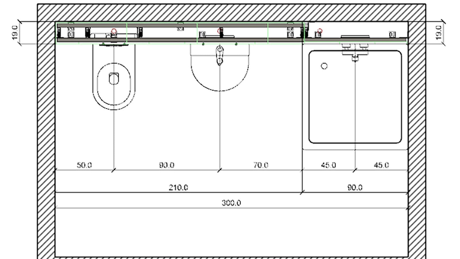 Plan de modèle Geberit Duofix und GIS Plan de modèle Geberit Duofix und GIS