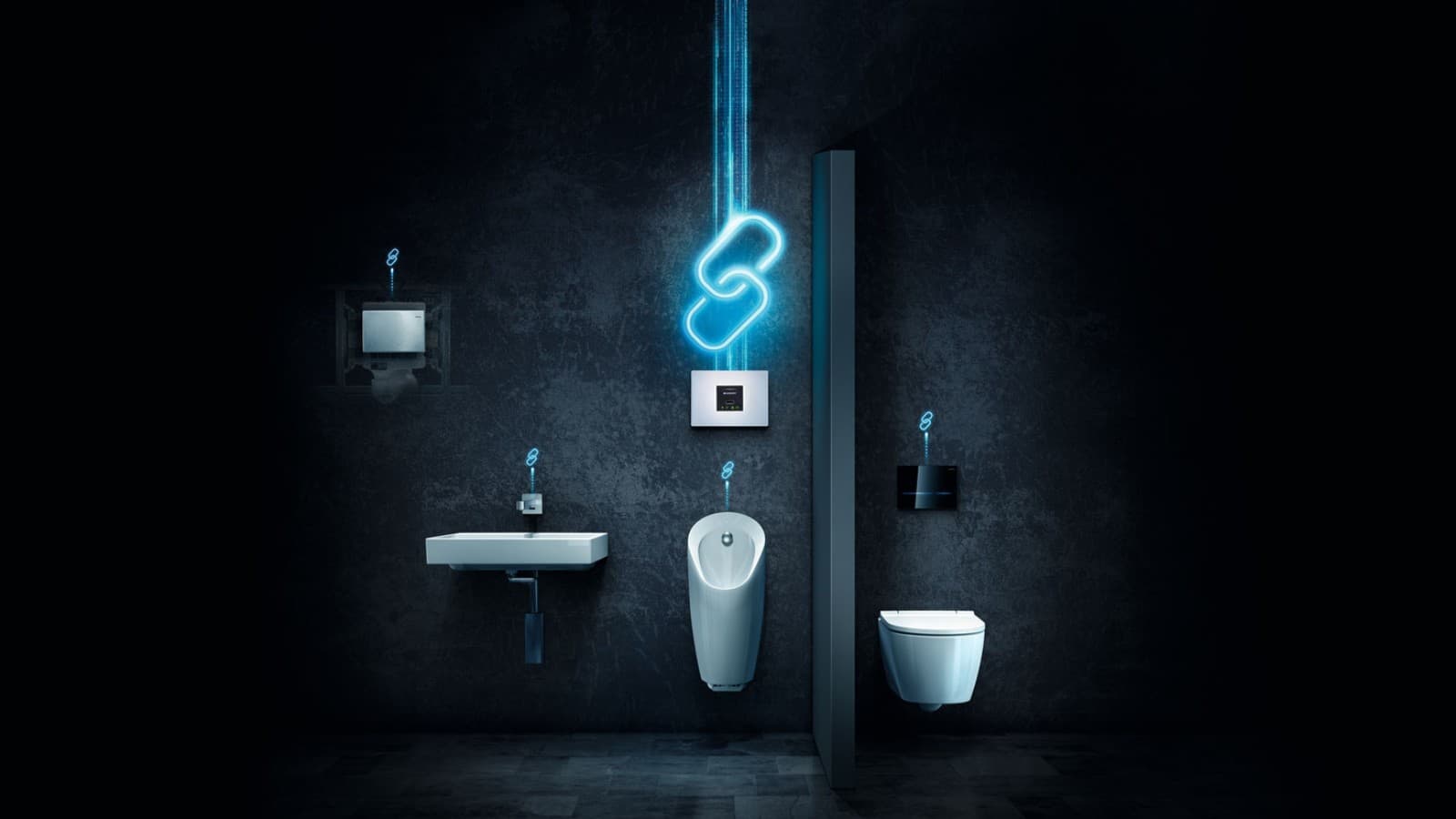 Geberit Connect pour la mise en réseau d’appareils sanitaires Geberit Connect pour la mise en réseau d’appareils sanitaires