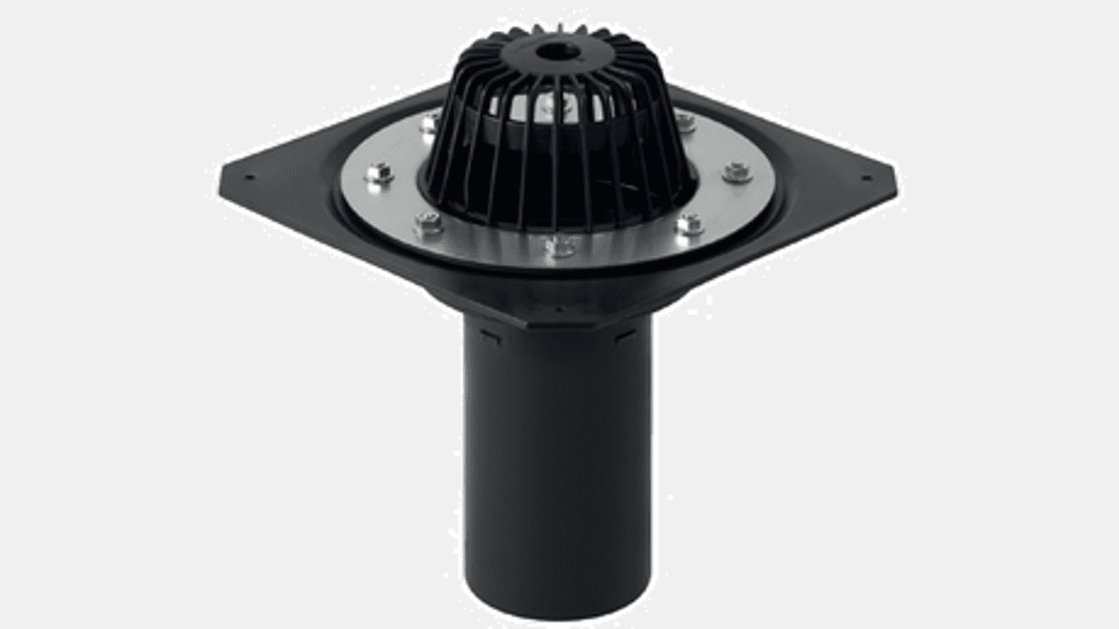 Dachwassereinlauf mit Befestigungsflansch Dachwassereinlauf mit Befestigungsflansch