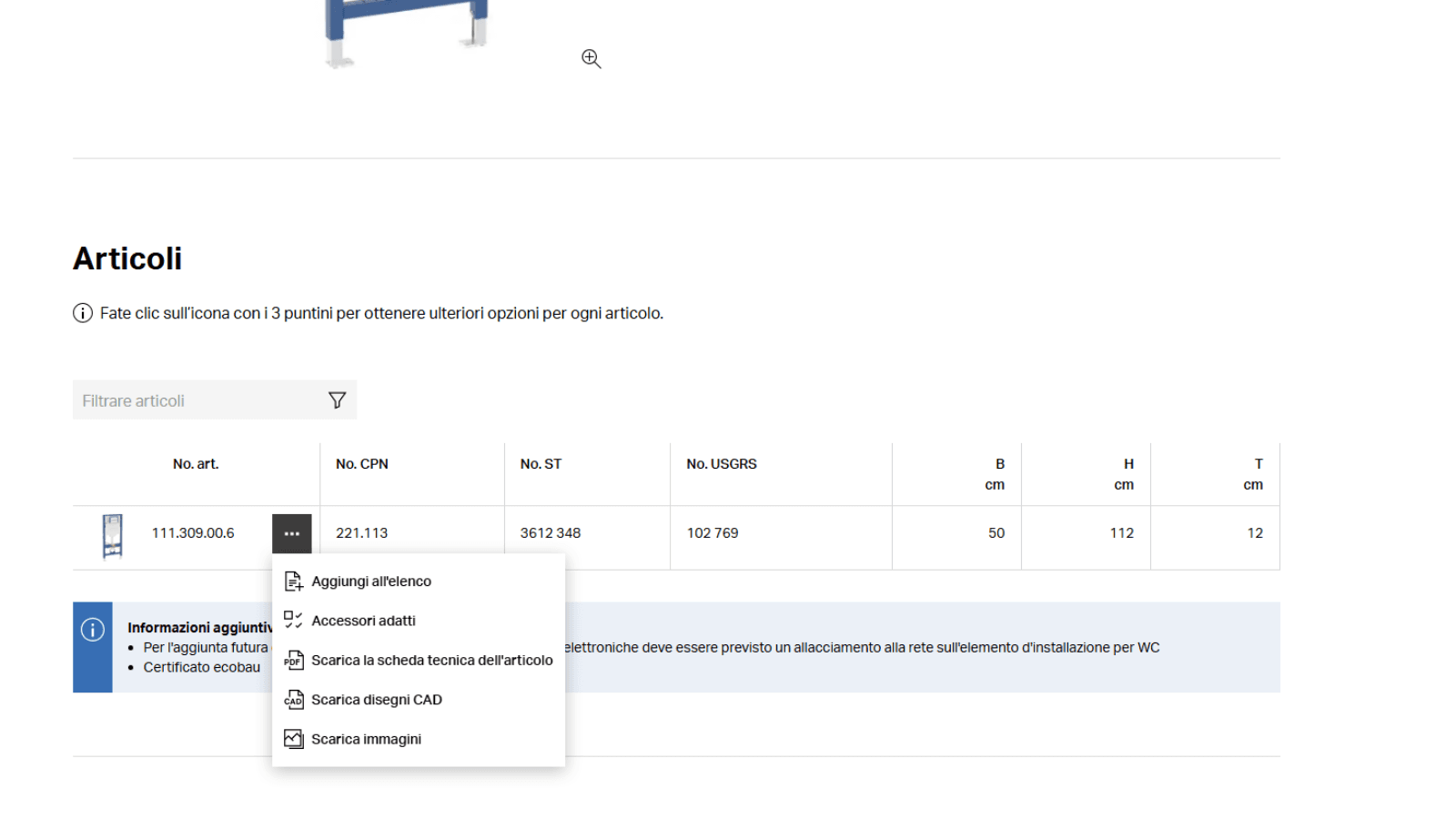 Download dei dati CAD – passaggio 2 Download dei dati CAD – passaggio 2