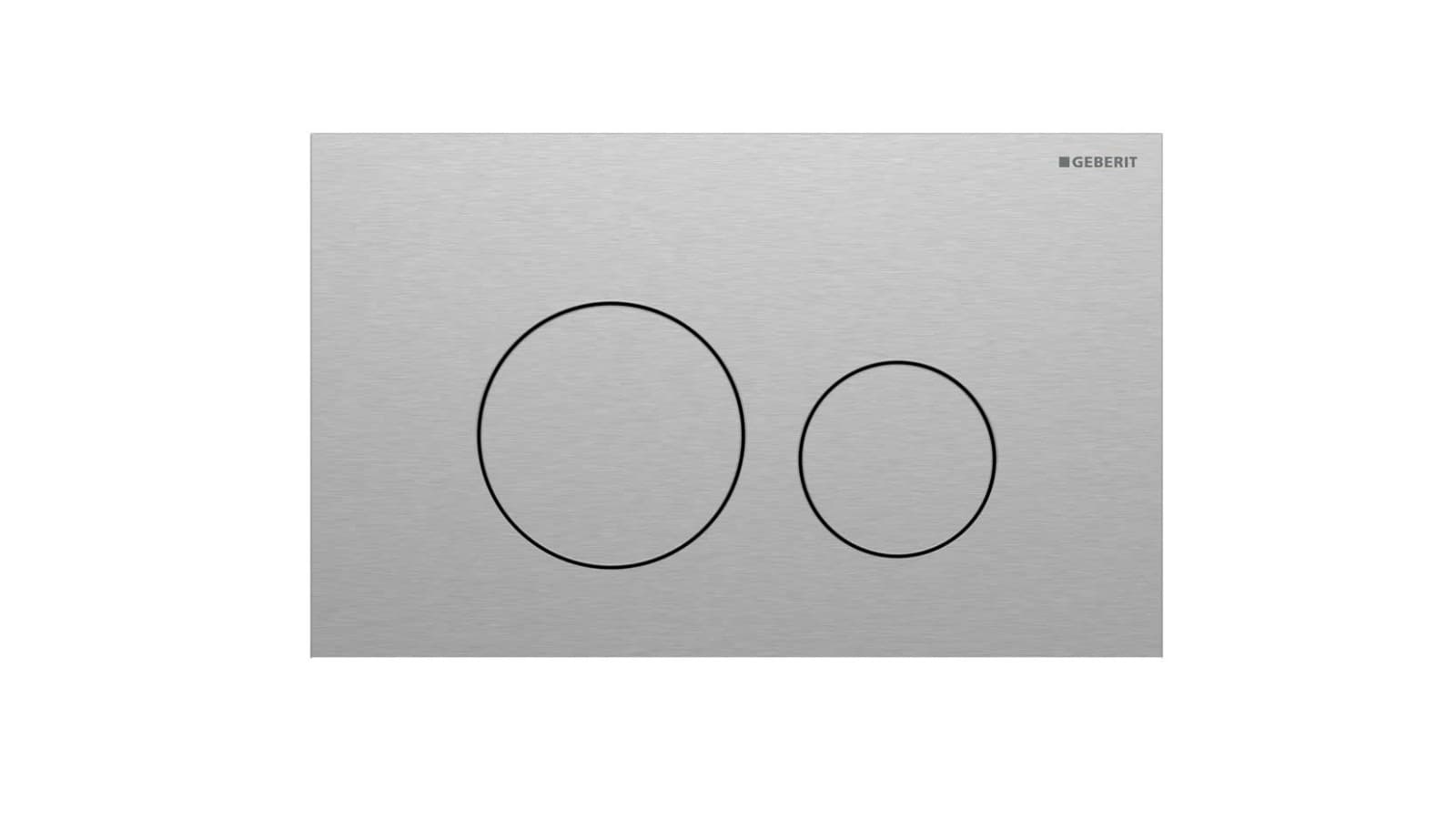 Geberit Sigma40 rotonda in acciaio inossidabile