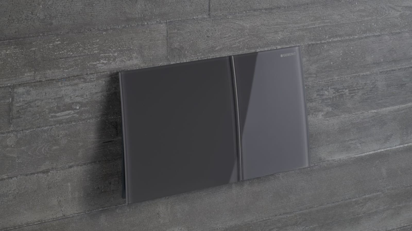 Geberit Sigma70 in vetro color lava Geberit Sigma70 in vetro color lava