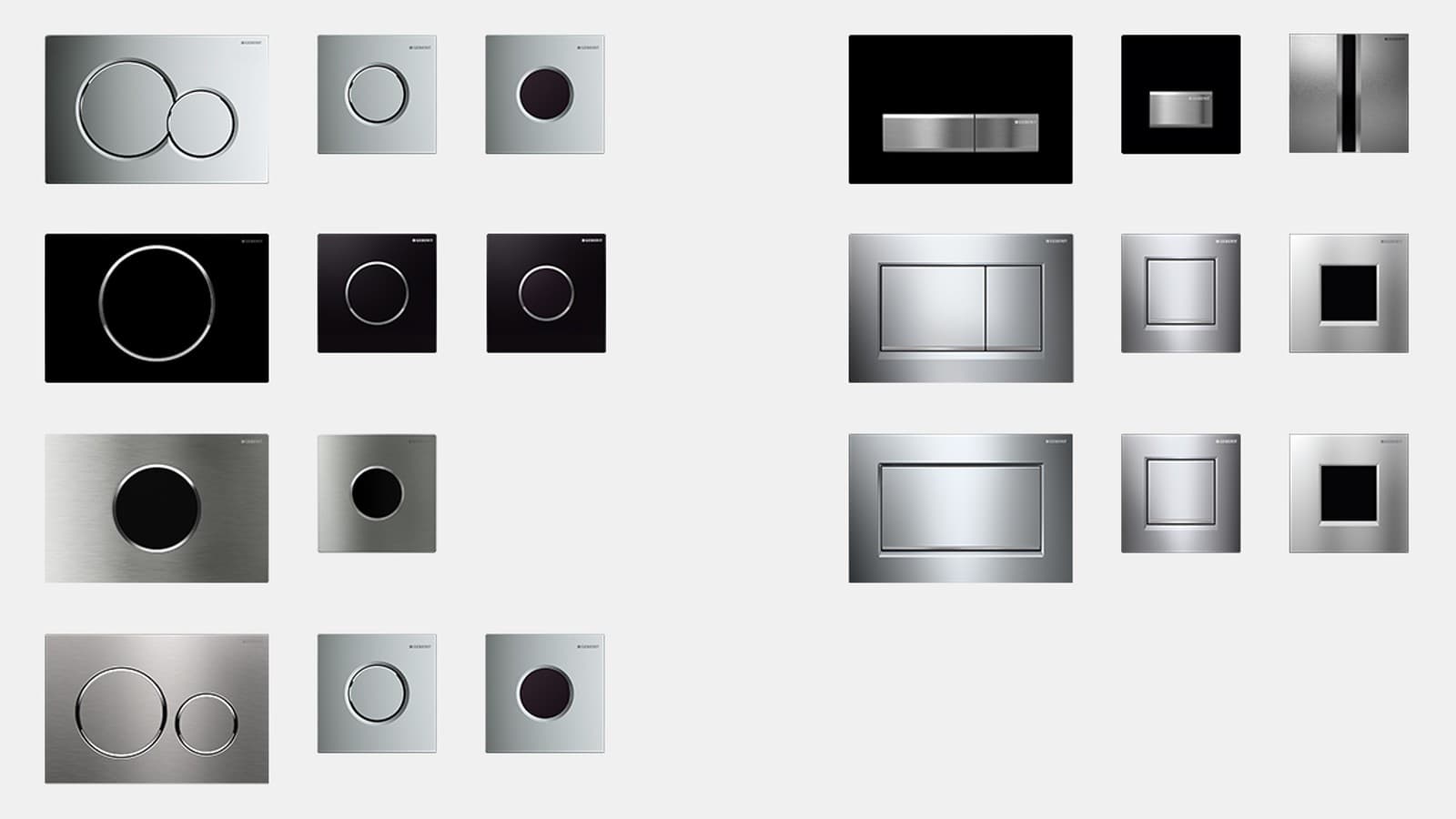 Différentes lignes design des plaques de déclenchement Différentes lignes design des plaques de déclenchement