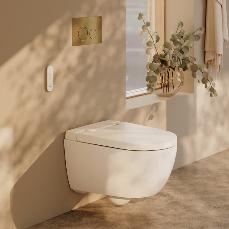 Une salle de bains Geberit avec des fonctions intelligentes Une salle de bains Geberit avec des fonctions intelligentes