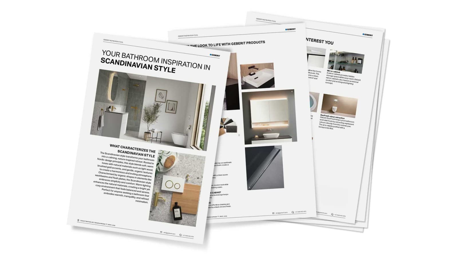 Zusammenfassung des Geberit Inspiration-Tools Zusammenfassung des Geberit Inspiration-Tools