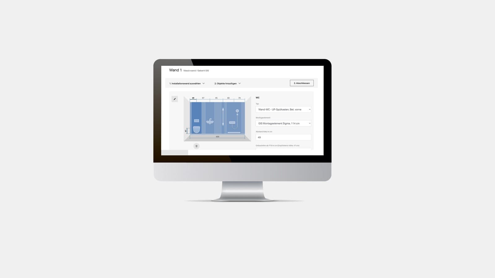 Calcolatore Geberit GIS/Duofix di Geberit Calcolatore Geberit GIS/Duofix di Geberit