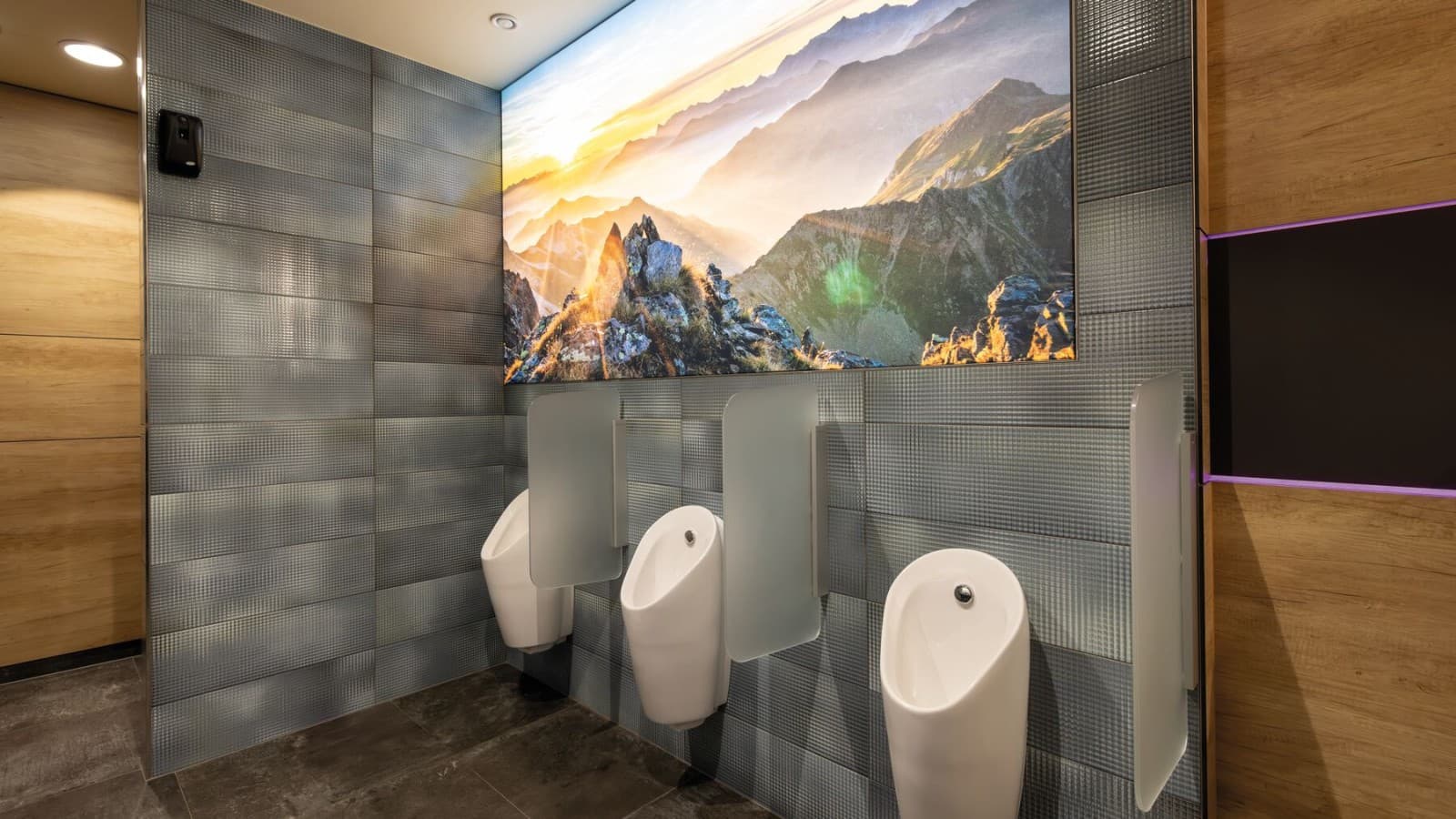 Geberit Preda Urinal im Einkaufszentrum FMZ Geberit Preda Urinal im Einkaufszentrum FMZ