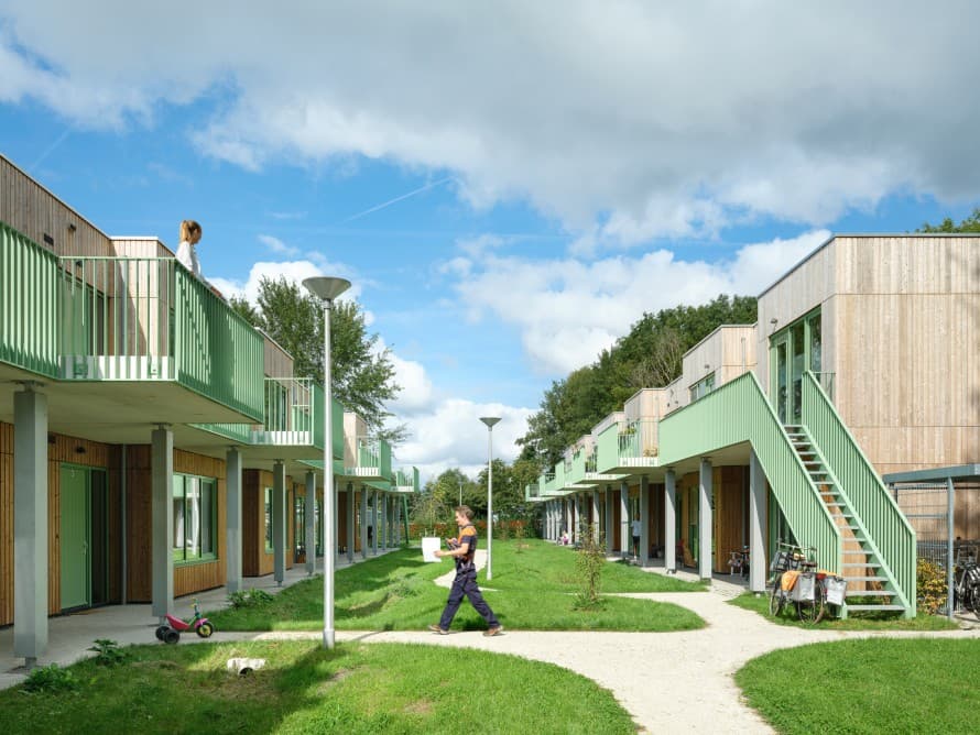 Moos Euterpe accueille des étudiants, des réfugiés ukrainiens et d’autres personnes en quête d’un nouveau foyer dans des logements de différentes tailles. (© Moos) Moos Euterpe accueille des étudiants, des réfugiés ukrainiens et d’autres personnes en quête d’un nouveau foyer dans des logements de différentes tailles. (© Moos)