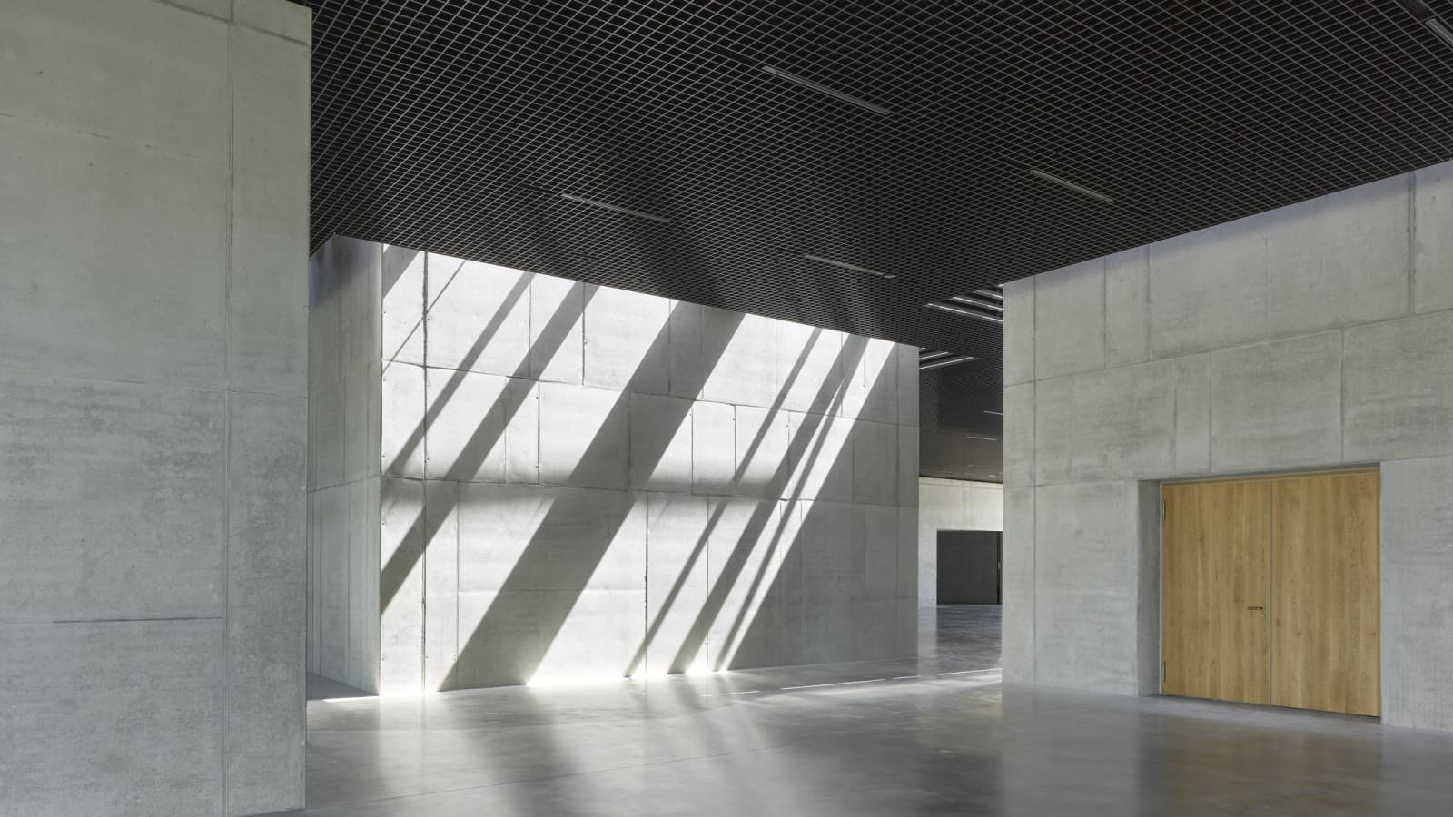 Il gioco di luci e trasparenze, materiali e dettagli crea un′atmosfera di calma e concentrazione (© Roland Halbe) Il gioco di luci e trasparenze, materiali e dettagli crea un′atmosfera di calma e concentrazione (© Roland Halbe)