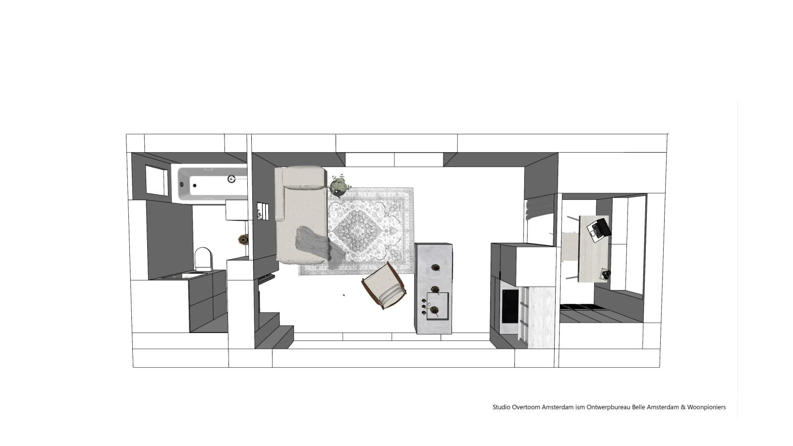 Illustrazione di Tiny-House (© Woonpioniers) Illustrazione di Tiny-House (© Woonpioniers)