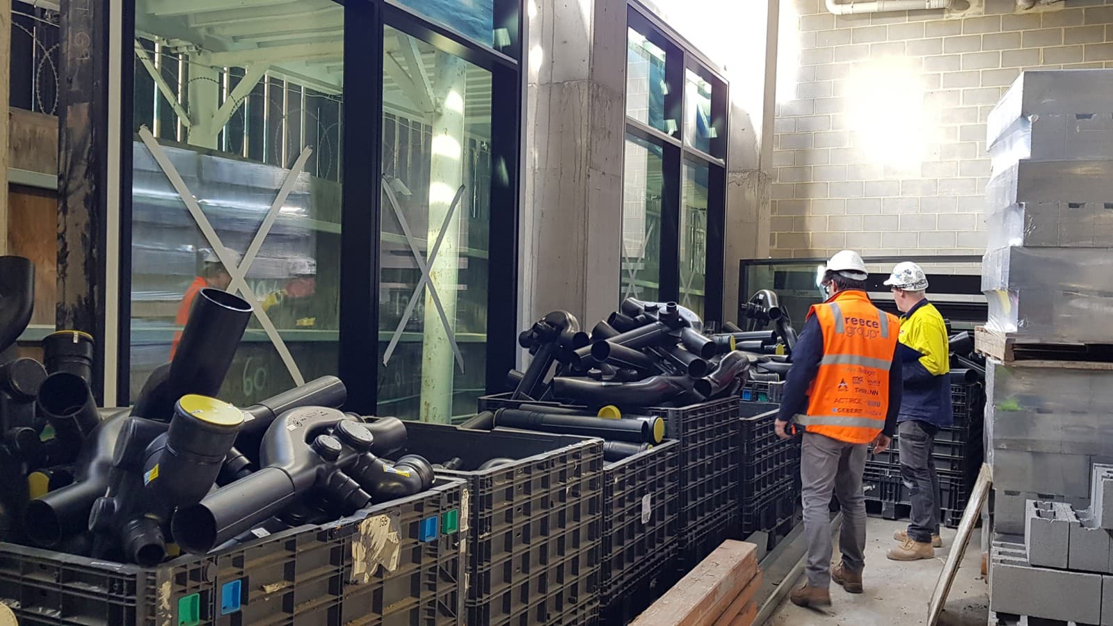 Il sistema di smaltimento di Melbourne Connect è fornito da Geberit SuperTube (© Peter Casamento, Marc Williams) Il sistema di smaltimento di Melbourne Connect è fornito da Geberit SuperTube (© Peter Casamento, Marc Williams)