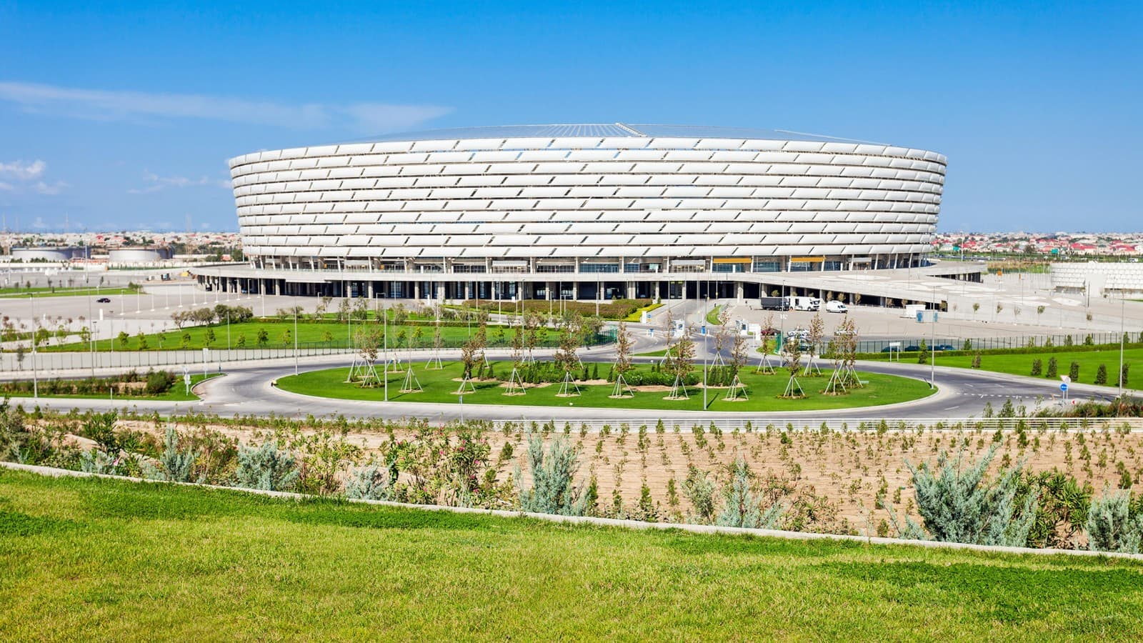 Baku Olimpiyat Stadyumu, Baku, Azerbaigian (© Andrey Khrobostov / Alamy Stock Photo) Baku Olimpiyat Stadyumu, Baku, Azerbaigian (© Andrey Khrobostov / Alamy Stock Photo)