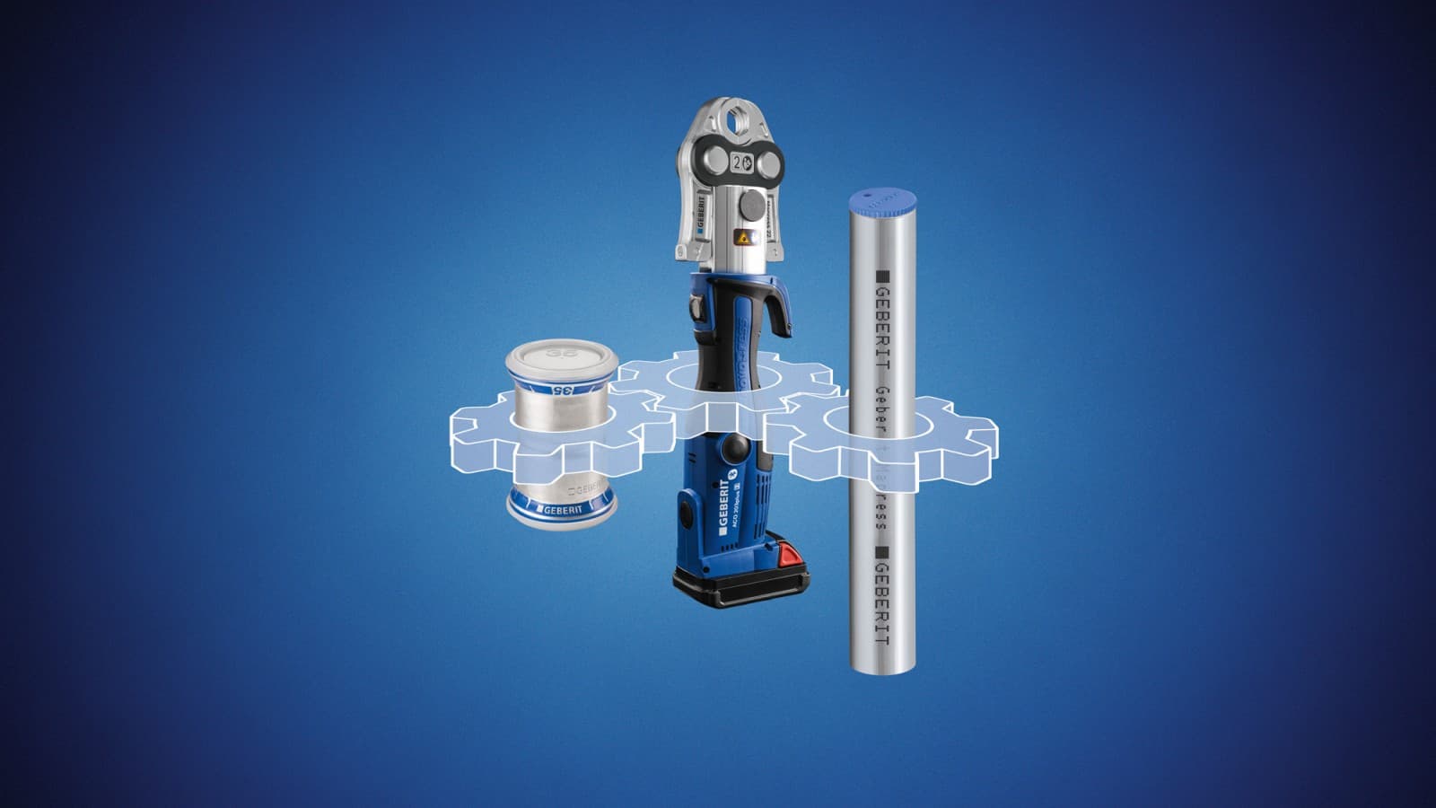 Sichere Verpressung im System mit Pressfitting, Systemrohr und Presswerkzeug