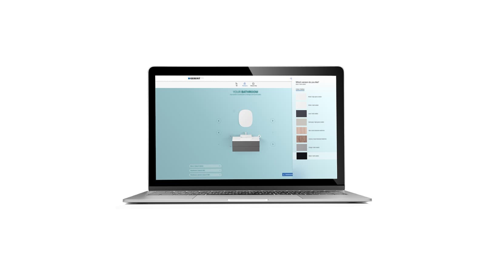 Badspiegel, Badmöbel und Unterschrank im Geberit Produkt-Finder auswählen Badspiegel, Badmöbel und Unterschrank im Geberit Produkt-Finder auswählen