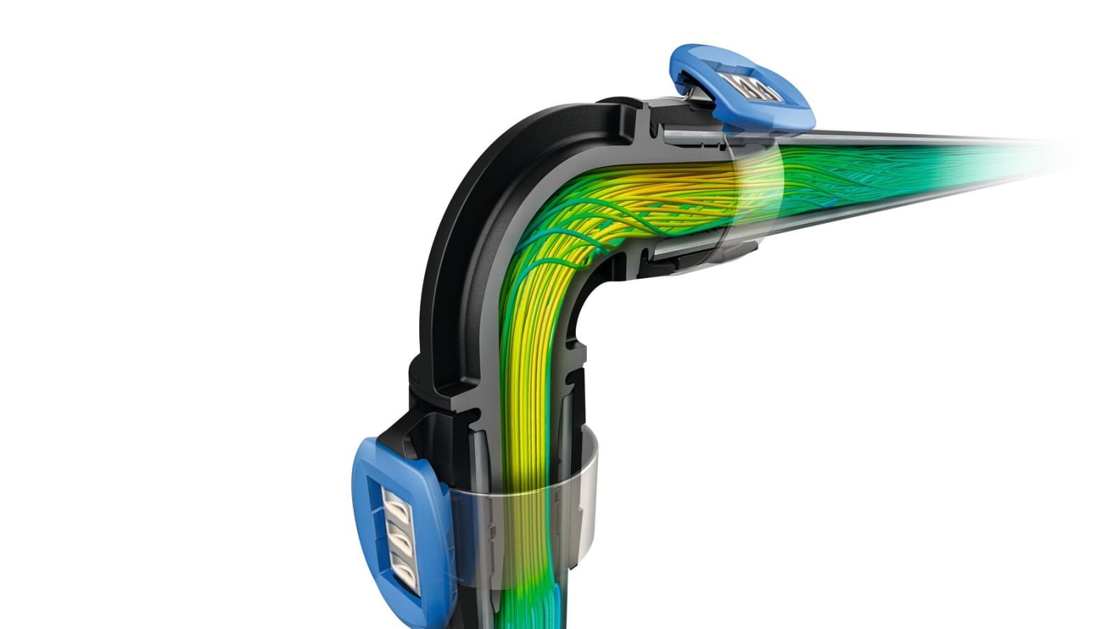Sistema di tubazioni Geberit FlowFit ottimizzato per prevenire le perdite di pressione Sistema di tubazioni Geberit FlowFit ottimizzato per prevenire le perdite di pressione