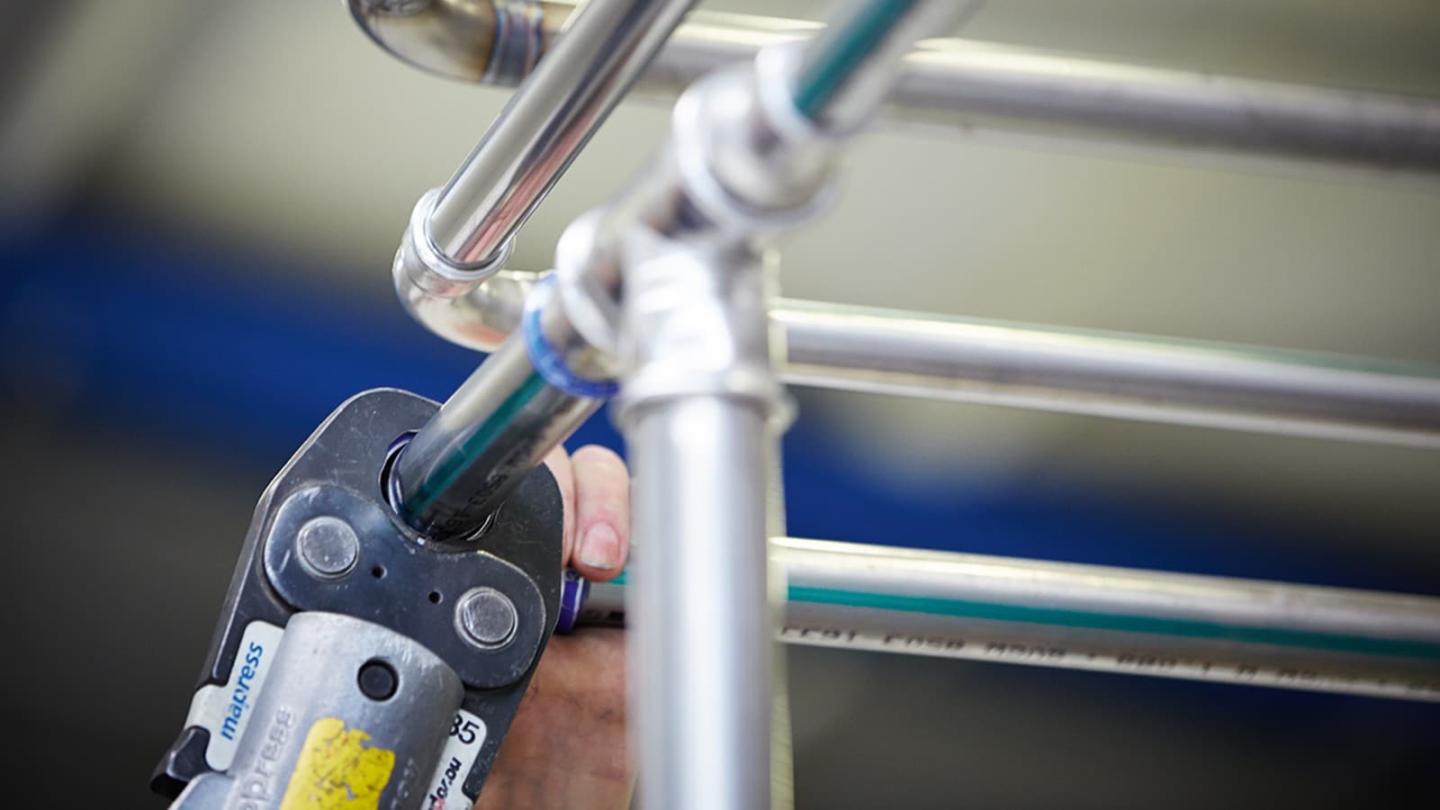 Geberit Mapress acciaio inox in un birrificio Geberit Mapress acciaio inox in un birrificio