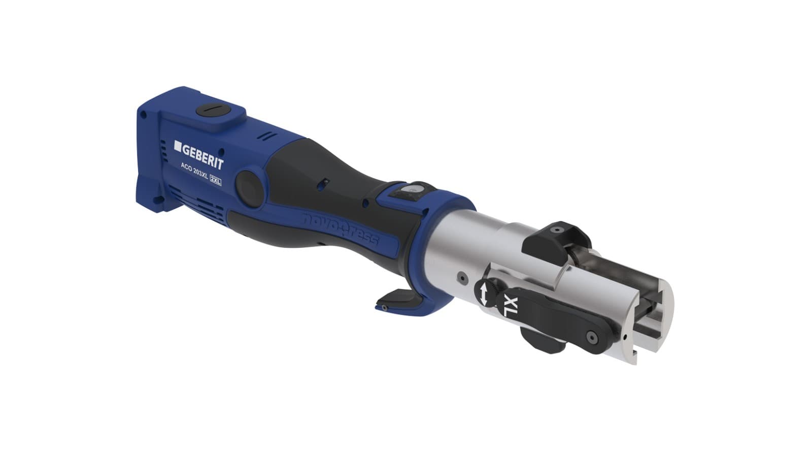 Outil Geberit ACO 203XLplus pour le sertissage des conduites de grande dimension du système Geberit Mapress Outil Geberit ACO 203XLplus pour le sertissage des conduites de grande dimension du système Geberit Mapress