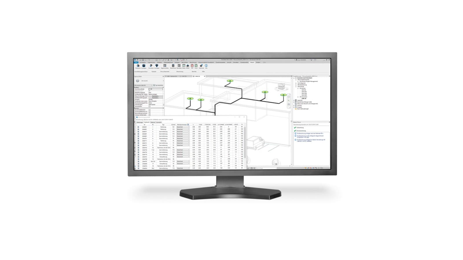 Schermata di una richiesta di dimensionamento Pluvia Schermata di una richiesta di dimensionamento Pluvia